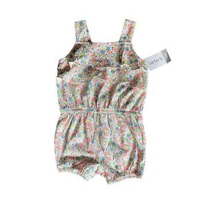 Carters Floral Tank Romper Sz 12mos​​​​​
